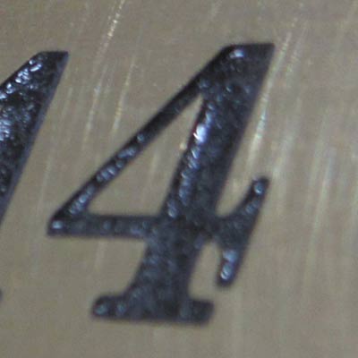 Controlling the depth of a photo etched brass sheet