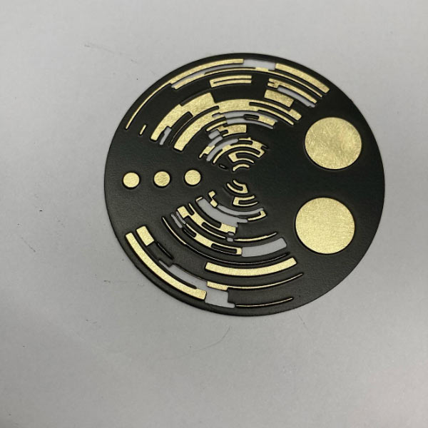 Photo etched brass with black in-filling
