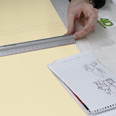 Finnboard for architectural modelmaking