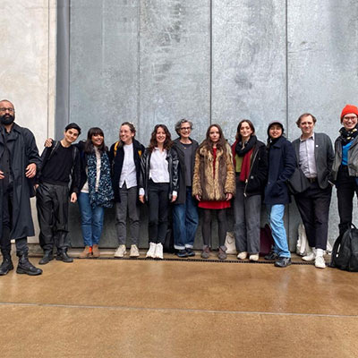 Art School Plus students at the Antony Gormley Studio