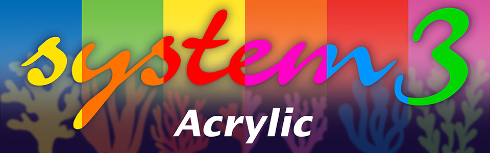 System 3 fluorescent acrylic paint