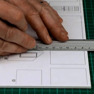 Model Making 101 - cutting foamboard elevations