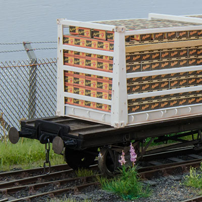 Finished fruit rack container