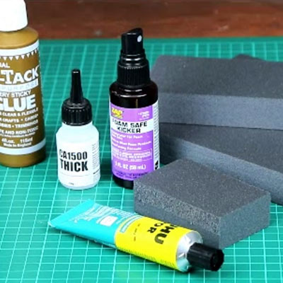 Model Making 101 - gluing styrofoam
