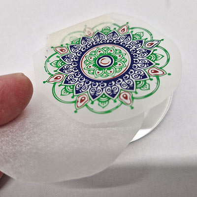 Applying a 4D dry transfer