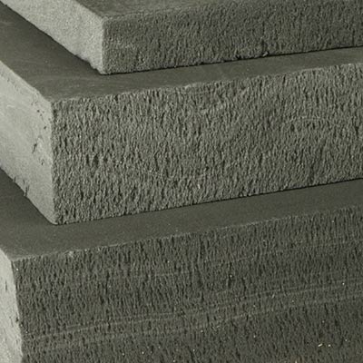Dark grey styrofoam