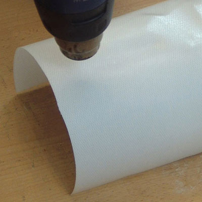 Heating Worbla’s Kobracast Art over a plaster former