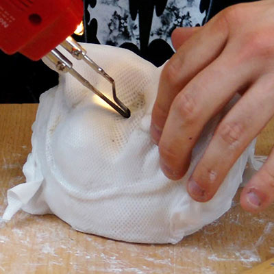 Heating Worbla’s Kobracast Art mask