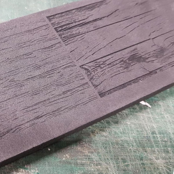Laser engraved EVA craft foam for cosplay