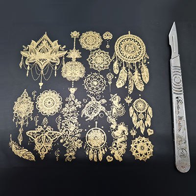 Metallic dry transfer service