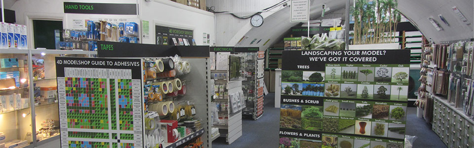 4D modelshop's East London store