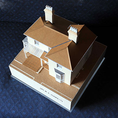 Roccabrun house architectural model by Per Porter