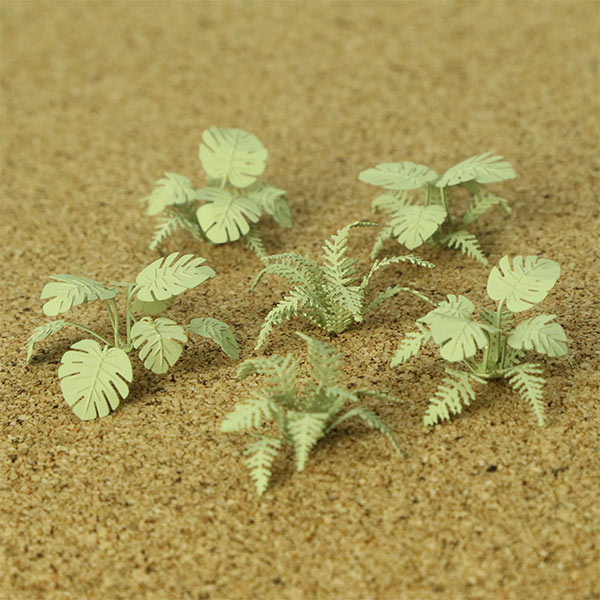 Scale plants, shrubs and bushes for model making