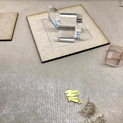 Use of resin encapulation for architectural models