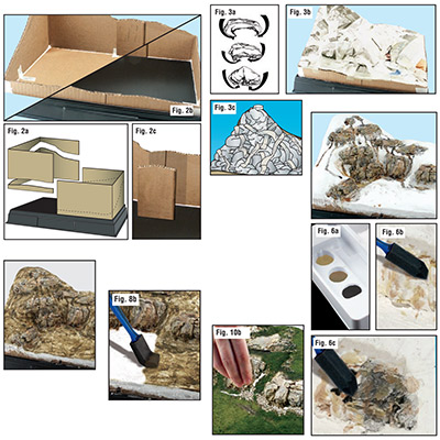 Mountain Diorama Kit instruction details