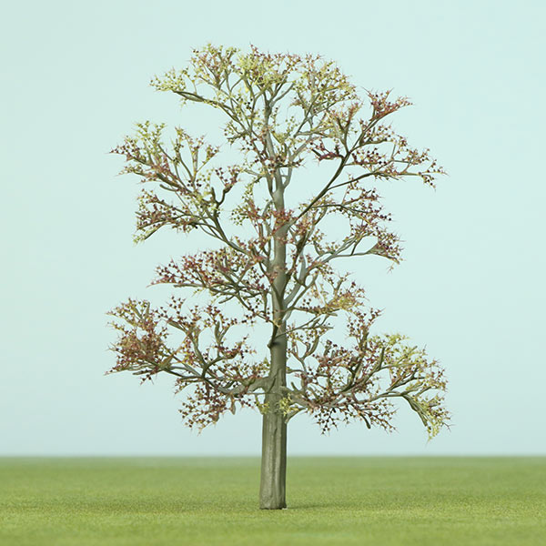 Model tree with seafoam foliage