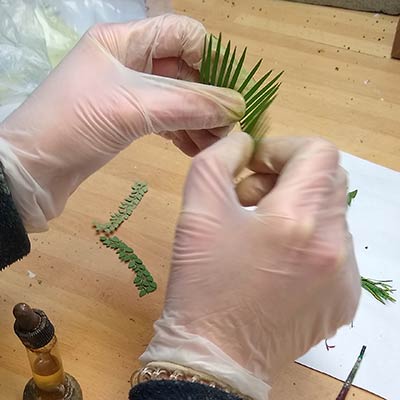 How to make etched brass plants for your model