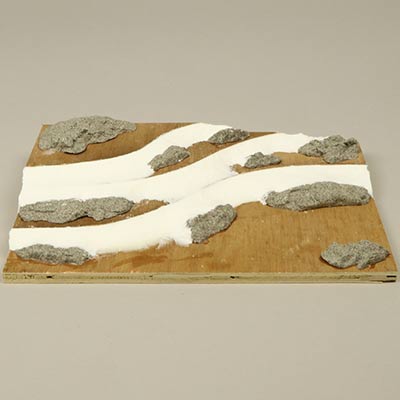 Keramistone granite rocks added to base
