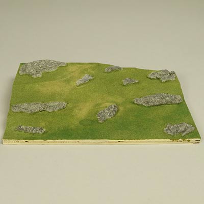 3 colours of flock added with a sieve