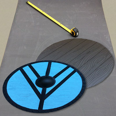 Model Making Guide - How to make a Viking shield from EVA craft foam