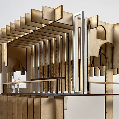 1:50 architectural model by Yasemin Taylan