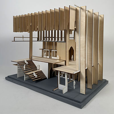 1:50 architectural model by Yasemin Taylan