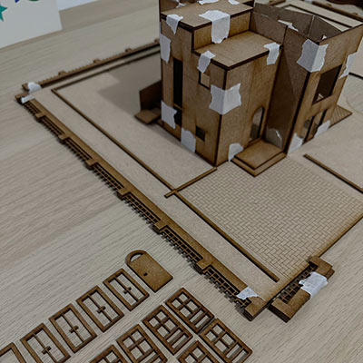 1:100 Turkish villa model by Yasemin Taylan