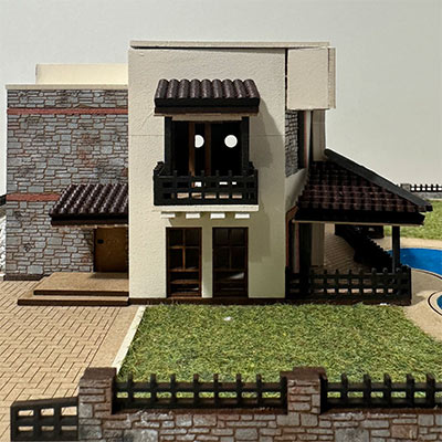 1:100 Turkish villa model by Yasemin Taylan