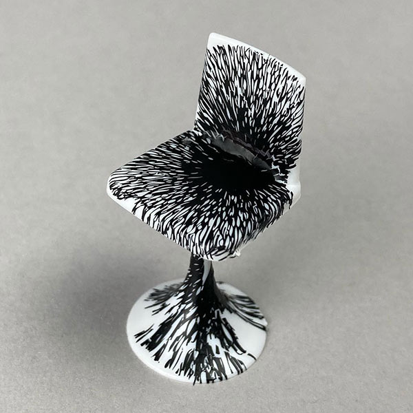 Custom dry transfers on model chairs