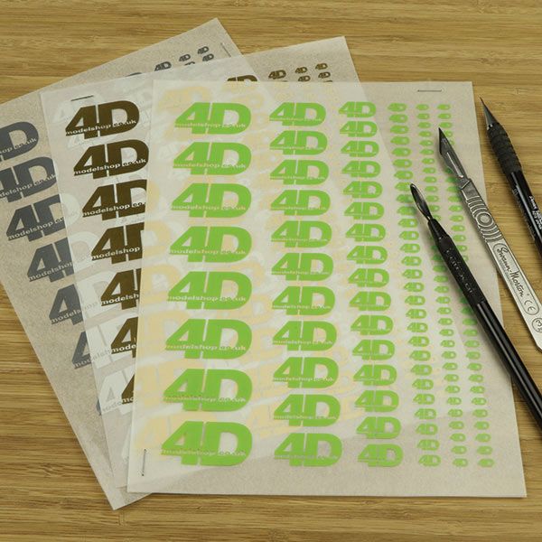 Custom dry transfer service - company logos