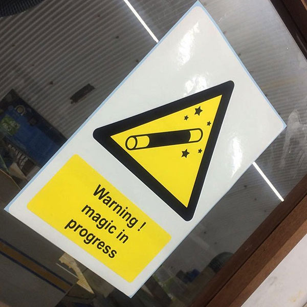 Multi layered bespoke vinyl sticker