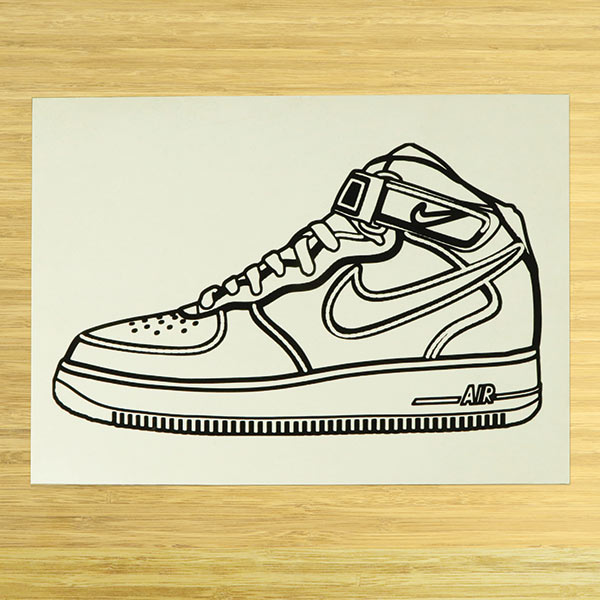 Bespoke vinyl logo decal ironed on a tee shirt